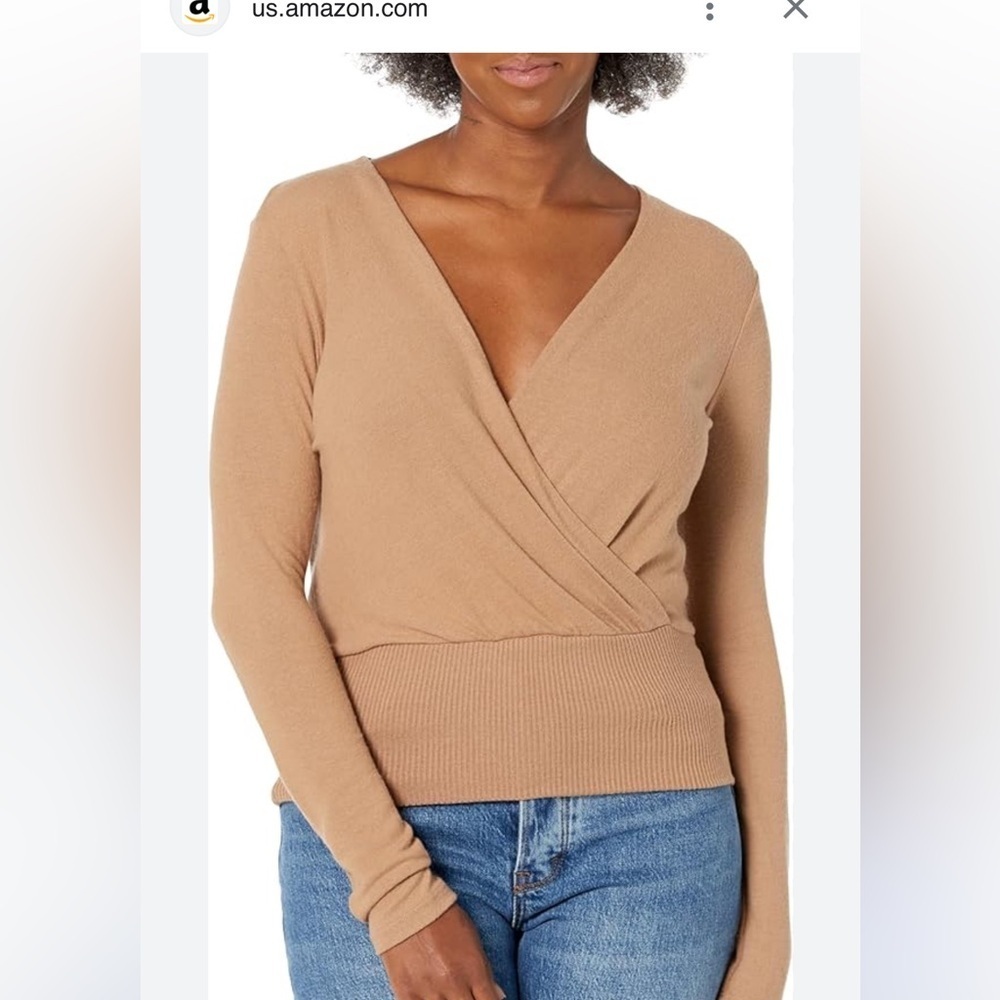 Michael Stars India Surplus Camel Knit Top Women’s Small